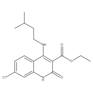 Ethyl 7-chloro-4-(isopentylamino)-2-oxo-1,2-dihydroquinoline-3-carboxylate Structure