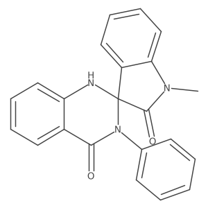 1-methyl-3'-phenyl-1'H-spiro[indole-3,2'-quinazoline]-2,4'(1H,3'H)-dione结构式
