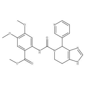 methyl 4,5-dimethoxy-2-({[4-(pyridin-3-yl)-1,4,6,7-tetrahydro-5H-imidazo[4,5-c]pyridin-5-yl]carbonyl}amino)benzoate Structure