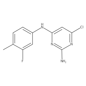 6-chloro-N4-(3-fluoro-4-methylphenyl)pyrimidine-2,4-diamine Structure