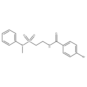 4-Bromo-N-[2-[(methylphenylamino)sulfonyl]ethyl]benzamide Structure