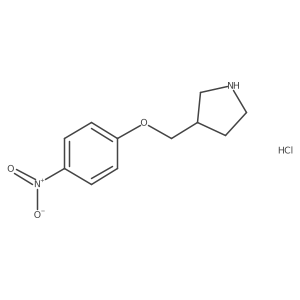 3-((4-Nitrophenoxy)methyl)pyrrolidine hydrochloride Structure