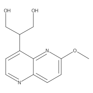 2-(6-Methoxy-[1,5]naphthyridin-4-yl)-propane-1,3-diol Structure