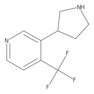 3-(3-Pyrrolidinyl)-4-(trifluoromethyl)pyridine Structure