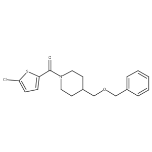 (4-((Benzyloxy)methyl)piperidin-1-yl)(5-chlorothiophen-2-yl)methanone Structure