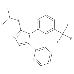2-(isopropylthio)-5-phenyl-1-(3-(trifluoromethyl)phenyl)-1H-imidazole Structure