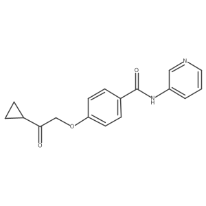 4-(2-cyclopropyl-2-oxoethoxy)-N-(pyridin-3-yl)benzamide Structure