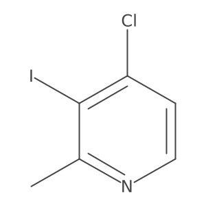 4-Chloro-3-iodo-2-methylpyridine结构式