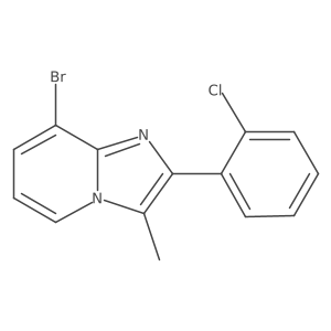 8-Bromo-2-(2-chlorophenyl)-3-methylimidazo[1,2-a]pyridine Structure