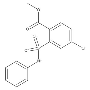 4-chloro-2-[(phenylamino)sulfonyl]Benzoic acid methyl ester结构式