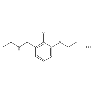 2-Ethoxy-6-{[(propan-2-yl)amino]methyl}phenol hydrochloride Structure