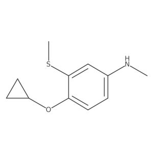 4-Cyclopropoxy-N-methyl-3-(methylthio)aniline结构式