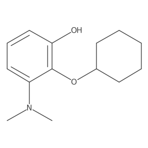 2-(Cyclohexyloxy)-3-(dimethylamino)phenol结构式