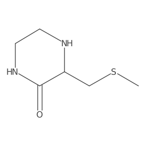 3-Methylsulfanylmethyl-piperazin-2-one Structure