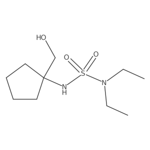 N,N-Diethyl-Na(2)-[1-(hydroxymethyl)cyclopentyl]sulfamide结构式
