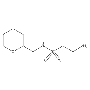 2-Amino-N-(oxan-2-ylmethyl)ethane-1-sulfonamide结构式