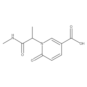 1,6-Dihydro-1-[1-methyl-2-(methylamino)-2-oxoethyl]-6-oxo-3-pyridinecarboxylic acid Structure
