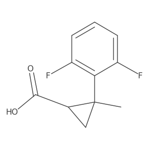 2-(2,6-Difluorophenyl)-2-methylcyclopropane-1-carboxylic acid Structure