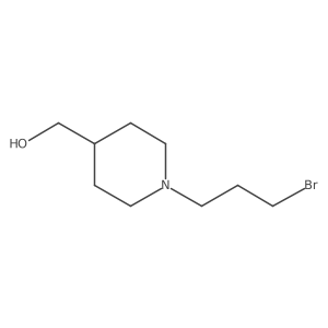 [1-(3-Bromopropyl)piperidin-4-yl]methanol结构式