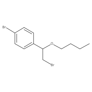 1-Bromo-4-(2-bromo-1-butoxyethyl)benzene结构式