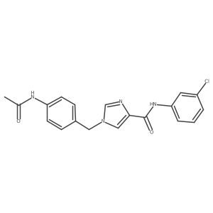 1-(4-acetamidobenzyl)-N-(3-chlorophenyl)-1H-imidazole-4-carboxamide Structure