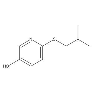 3-Pyridinol, 6-[(2-methylpropyl)thio]- Structure