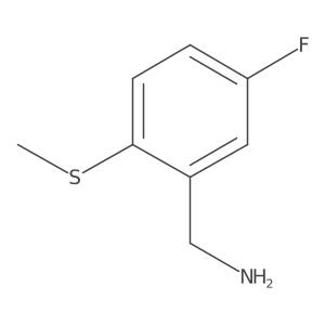 [5-Fluoro-2-(methylsulfanyl)phenyl]methanamine Structure