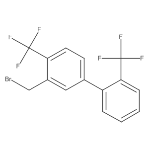 3'-(Bromomethyl)-2,4'-bis(trifluoromethyl)-1,1'-biphenyl Structure