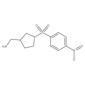 [1-(4-Nitrobenzenesulfonyl)pyrrolidin-3-YL]methanamine Structure