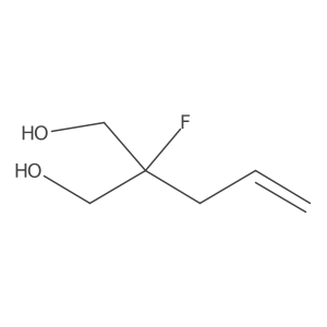 2-Fluoro-2-(prop-2-en-1-yl)propane-1,3-diol Structure
