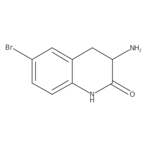 2(1H)-Quinolinone, 3-amino-6-bromo-3,4-dihydro- Structure