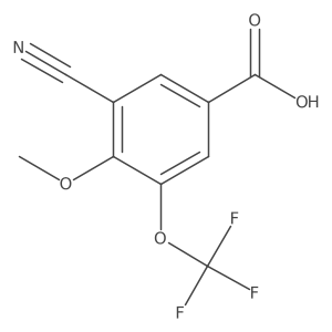 3-Cyano-4-methoxy-5-trifluoromethoxybenzoic acid结构式