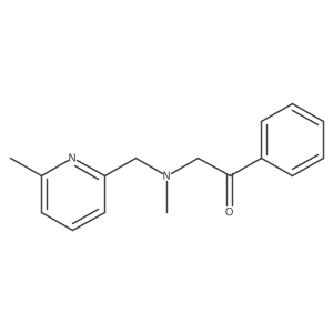 Ethanone, 2-[methyl[(6-methyl-2-pyridinyl)methyl]amino]-1-phenyl-结构式