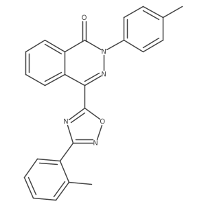 2-(4-methylphenyl)-4-[3-(2-methylphenyl)-1,2,4-oxadiazol-5-yl]phthalazin-1(2H)-one结构式