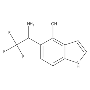 1h-Indol-4-ol,5-(1-amino-2,2,2-trifluoroethyl)- Structure