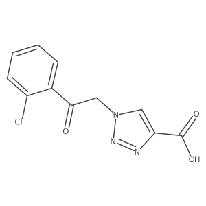 1-[2-(2-chlorophenyl)-2-oxoethyl]-1H-1,2,3-triazole-4-carboxylic acid结构式