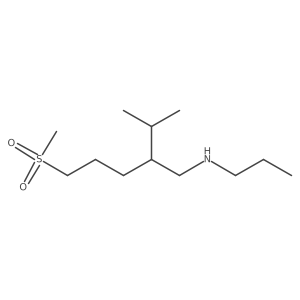 1-Pentanamine, 2-(1-methylethyl)-5-(methylsulfonyl)-N-propyl- Structure