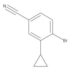 4-Bromo-3-cyclopropylbenzonitrile结构式