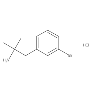 1-(3-Bromophenyl)-2-methylpropan-2-amine hydrochloride Structure