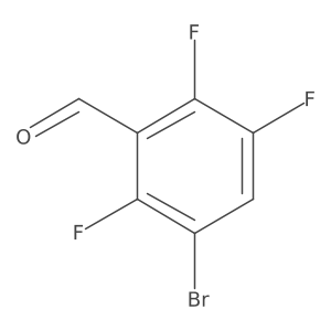 3-Bromo-2,5,6-trifluorobenzaldehyde Structure