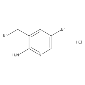 5-bromo-3-(bromomethyl)-2-Pyridinamine hydrochloride Structure