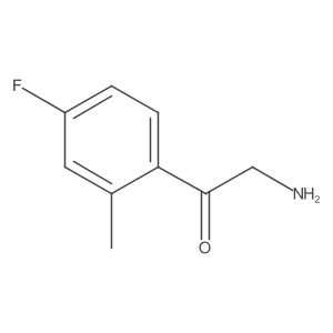 2-Amino-1-(4-fluoro-2-methylphenyl)ethan-1-one结构式