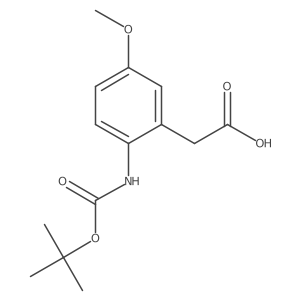 2-(2-{[(Tert-butoxy)carbonyl]amino}-5-methoxyphenyl)acetic acid Structure