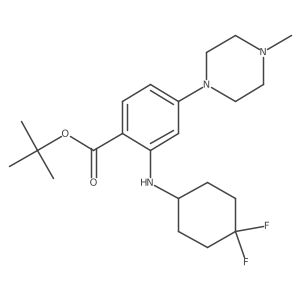 Tert-butyl 2-(4,4-difluorocyclohexylamino)-4-(4-methylpiperazin-1-yl)benzoate结构式