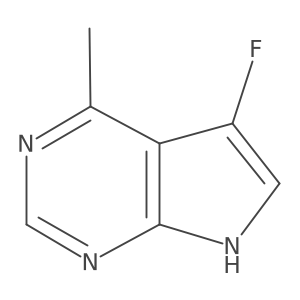 5-fluoro-4-methyl-7H-pyrrolo[2,3-d]pyrimidine Structure
