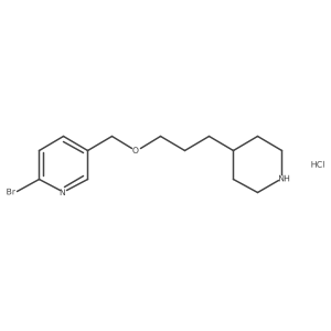 2-Bromo-5-((3-(piperidin-4-yl)propoxy)methyl)pyridine hydrochloride结构式