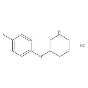 (R)-5-methyl-2-(piperidin-3-yloxy)pyridine hydrochloride Structure