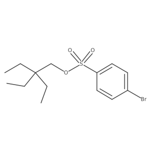 Benzenesulfonic acid, 4-bromo-, 2,2-diethylbutyl ester结构式