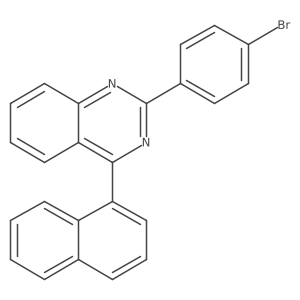 2-(4-Bromophenyl)-4-naphthalen-1-ylquinazoline Structure