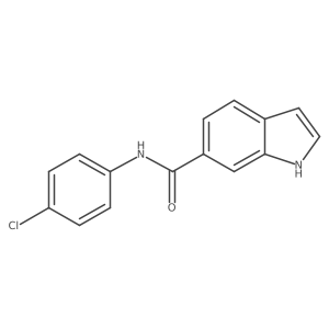 N-(4-chlorophenyl)-1H-indole-6-carboxamide Structure